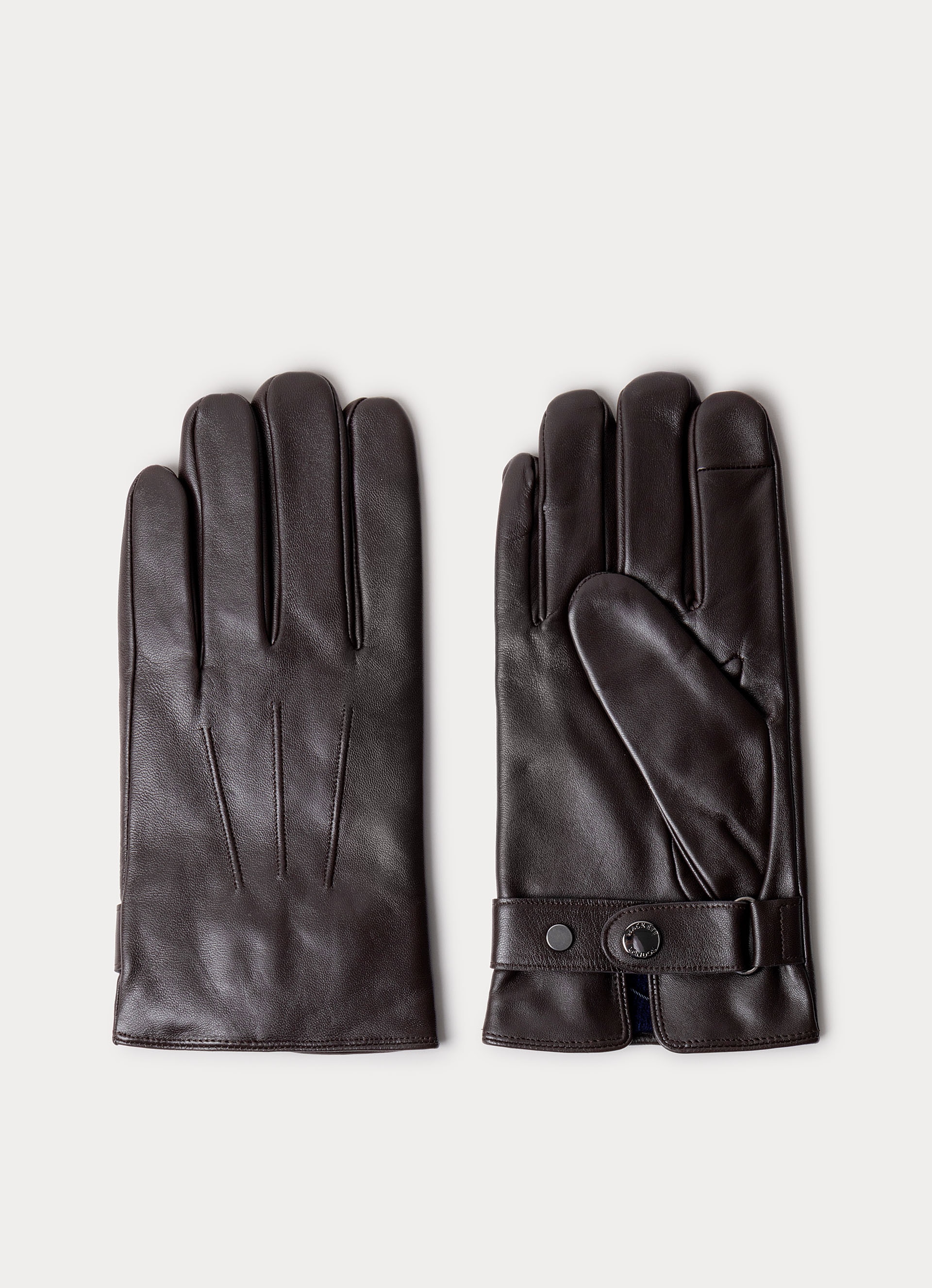 Guantes de hombre commuter touch. - Hackett - Marrón Marrón-2