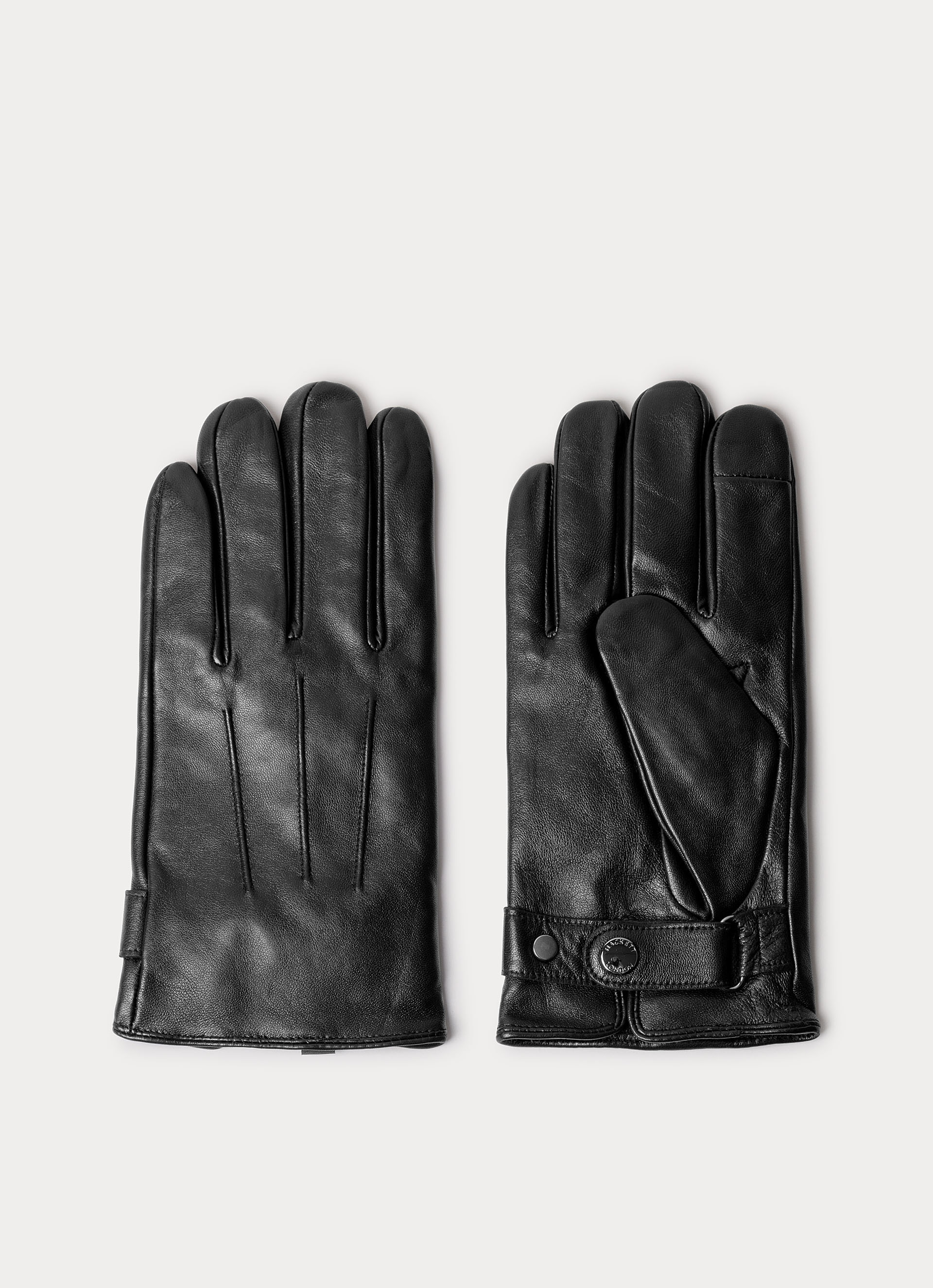 Guantes de hombre commuter touch. - Hackett - Negro Negro-2