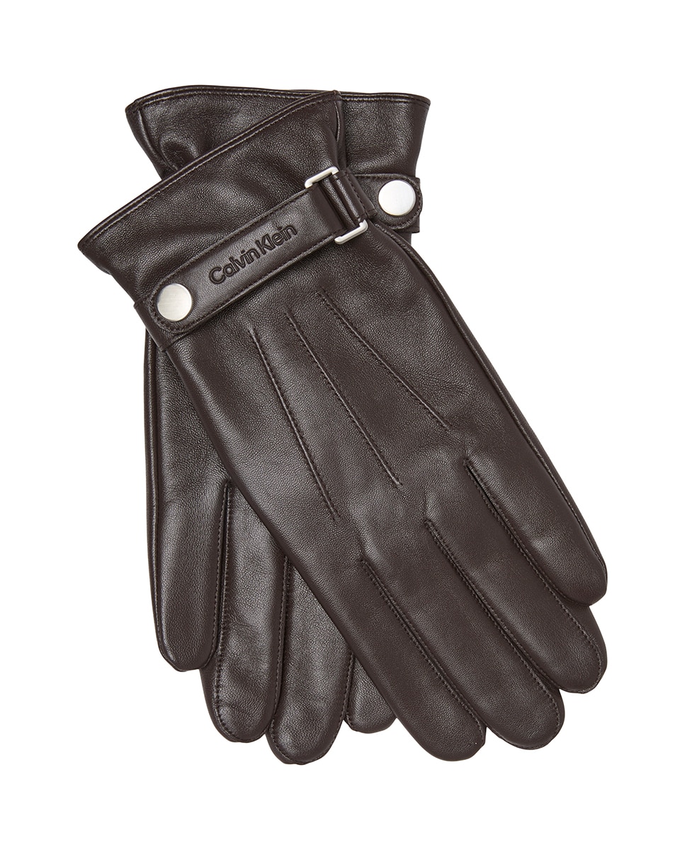 Imagen 0 de Guantes de hombre en piel. Marrón