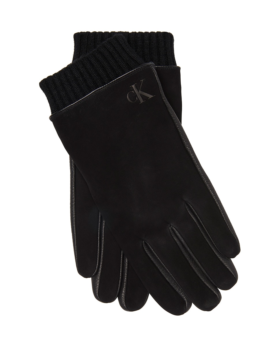 Imagen 0 de Guantes de hombre en piel. Negro
