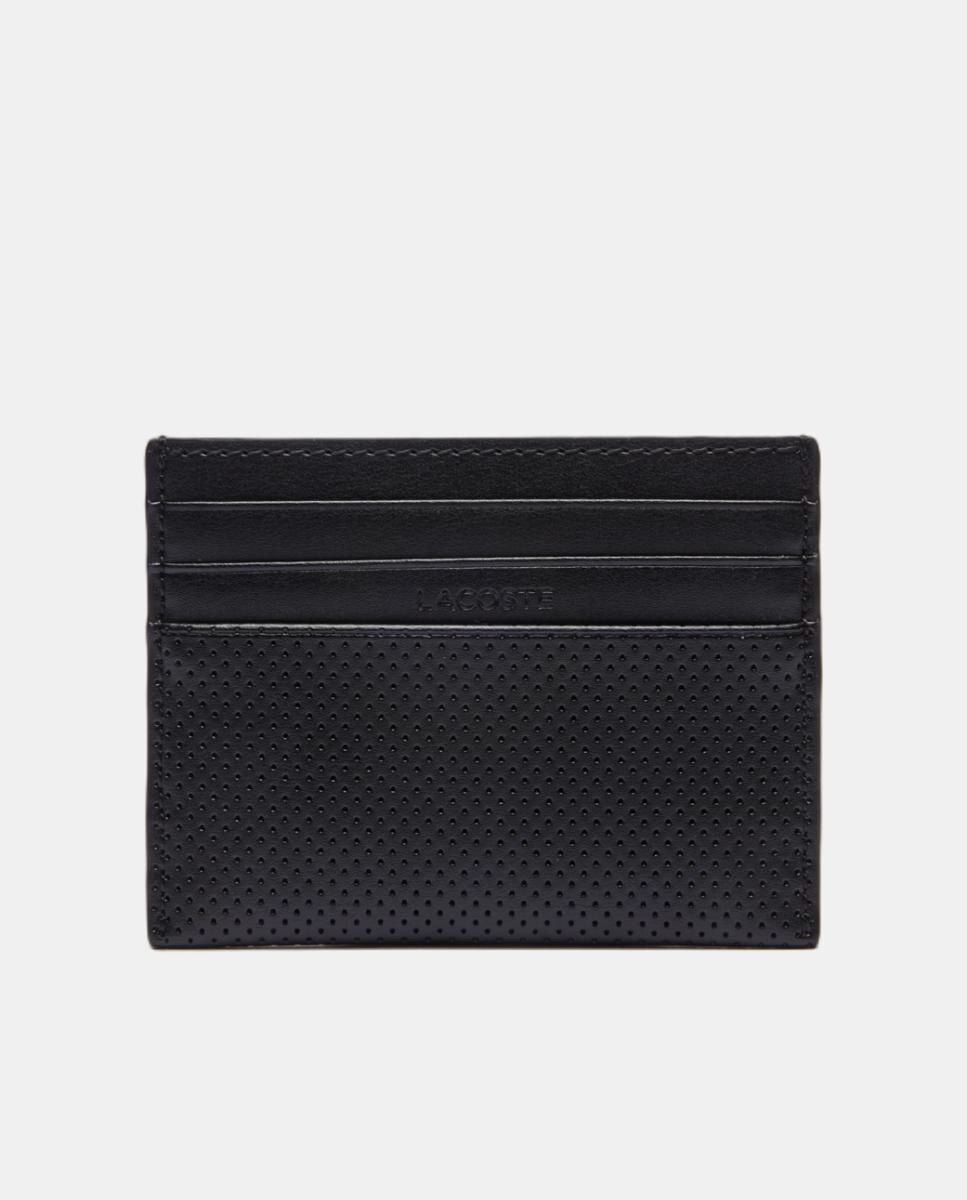 Conjunto de Oferta de Cinto em Pele e Porta-Cartões Preto-3