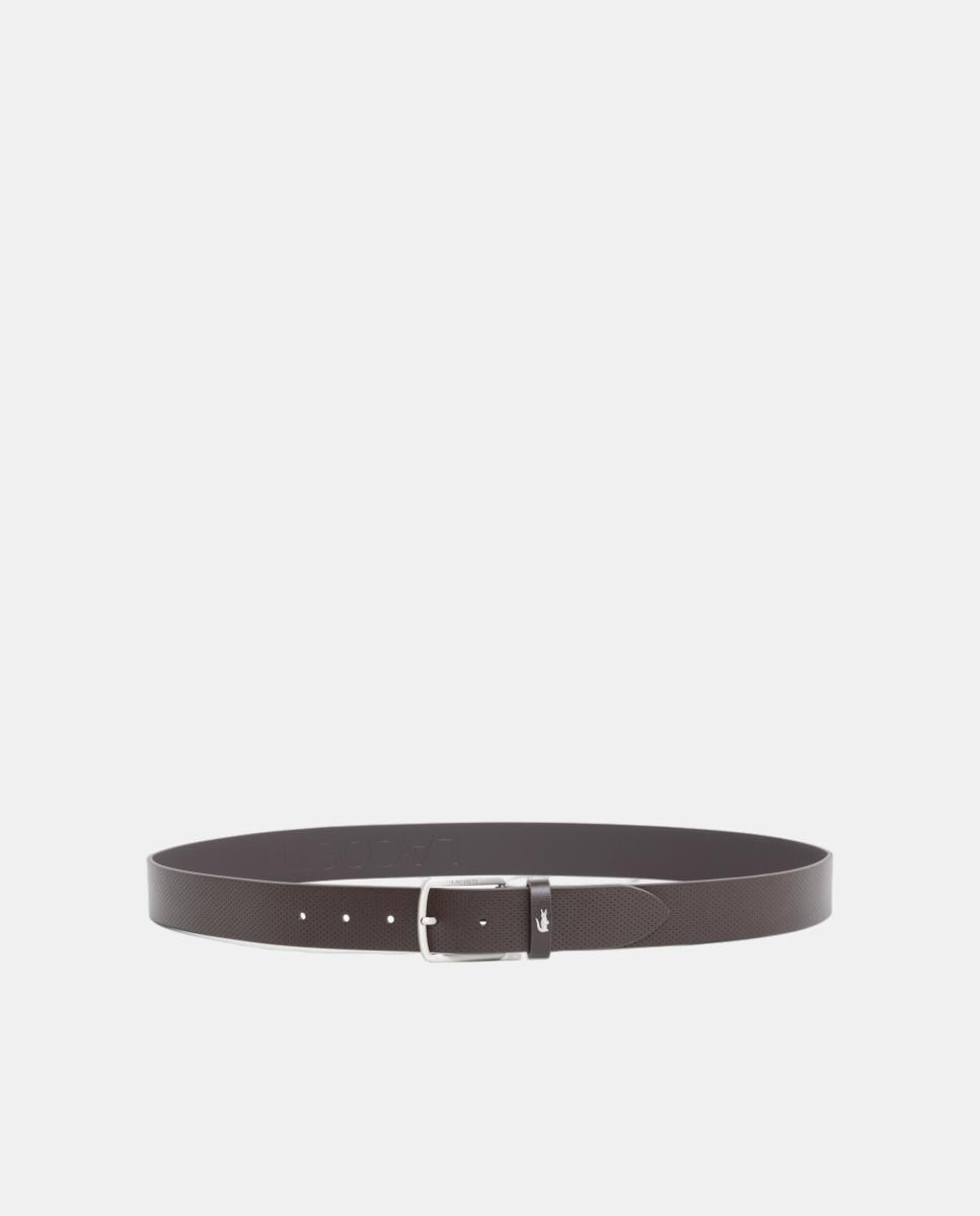 Conjunto de Oferta de Cinto em Pele e Porta-Cartões Castanho-5