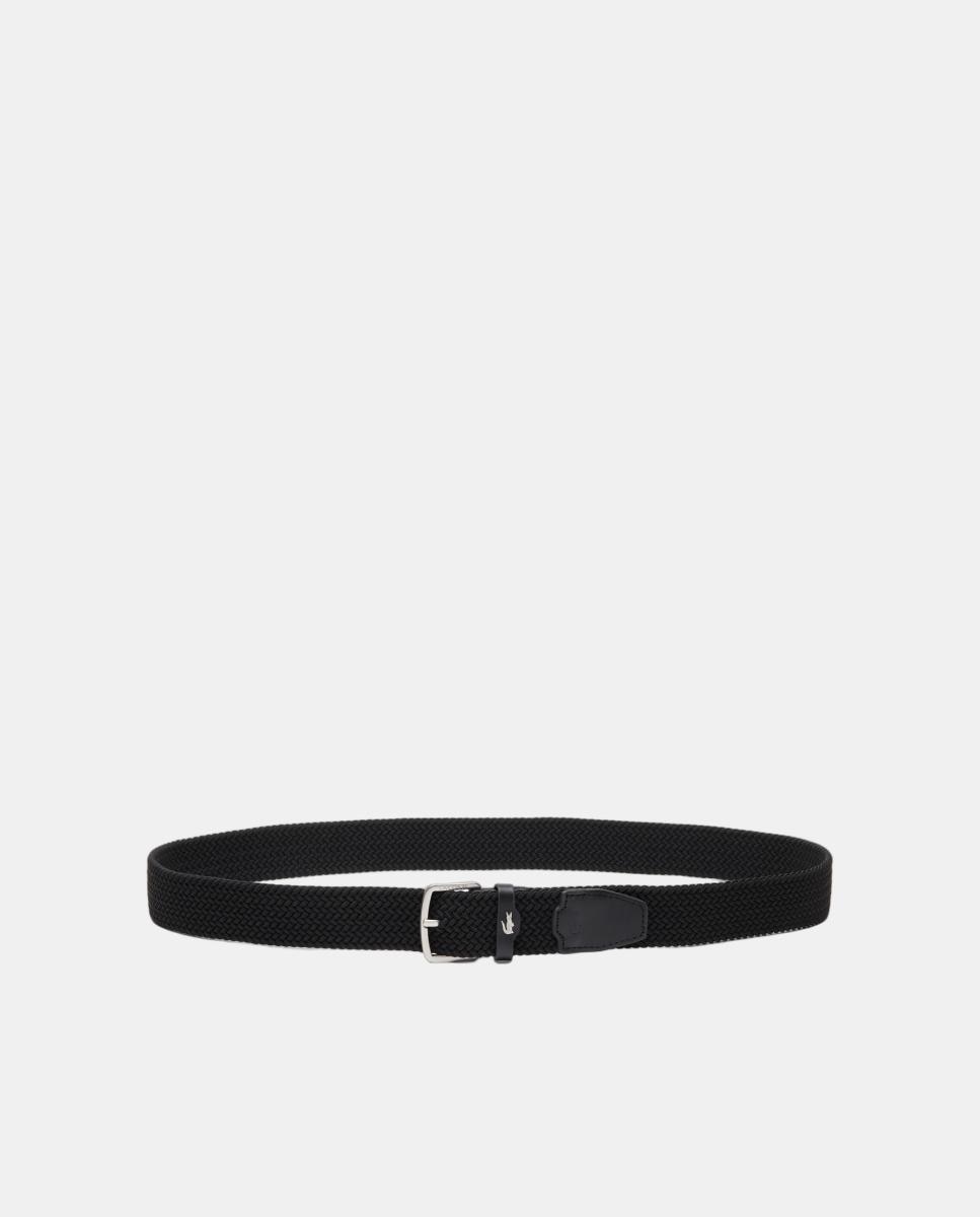 Imagen 2 de Cinturón de tejido elástico de hombre. - Lacoste - Negro Negro