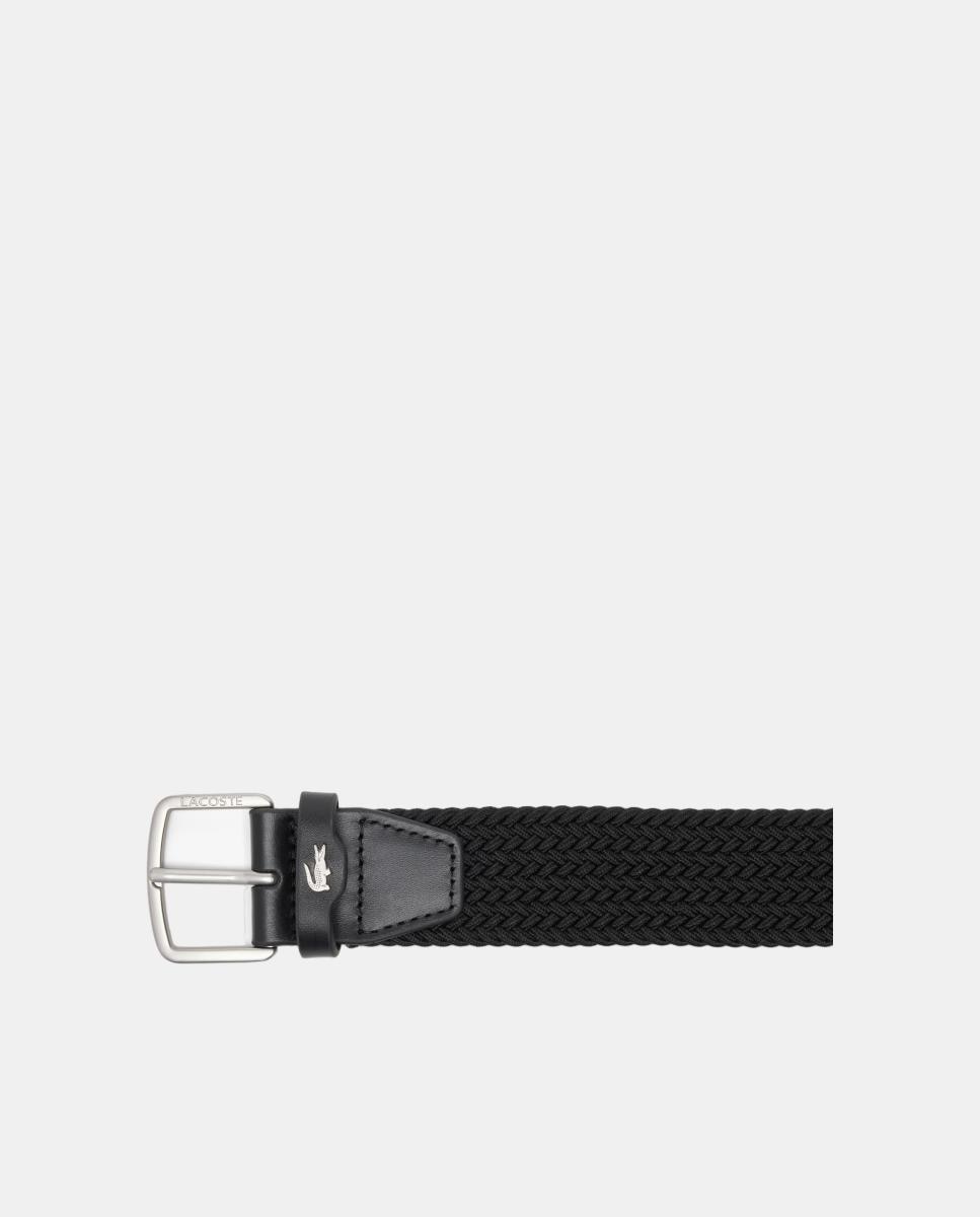 Imagen 3 de Cinturón de tejido elástico de hombre. - Lacoste - Negro Negro