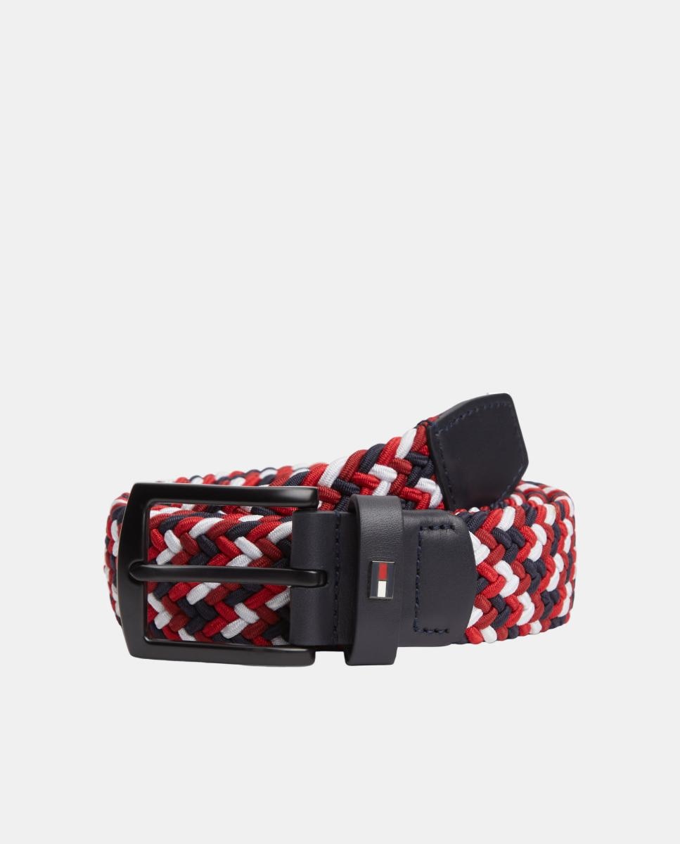 Imagen 0 de Cinturón elástico de hombre de Tommy Hilfiger Azul marino