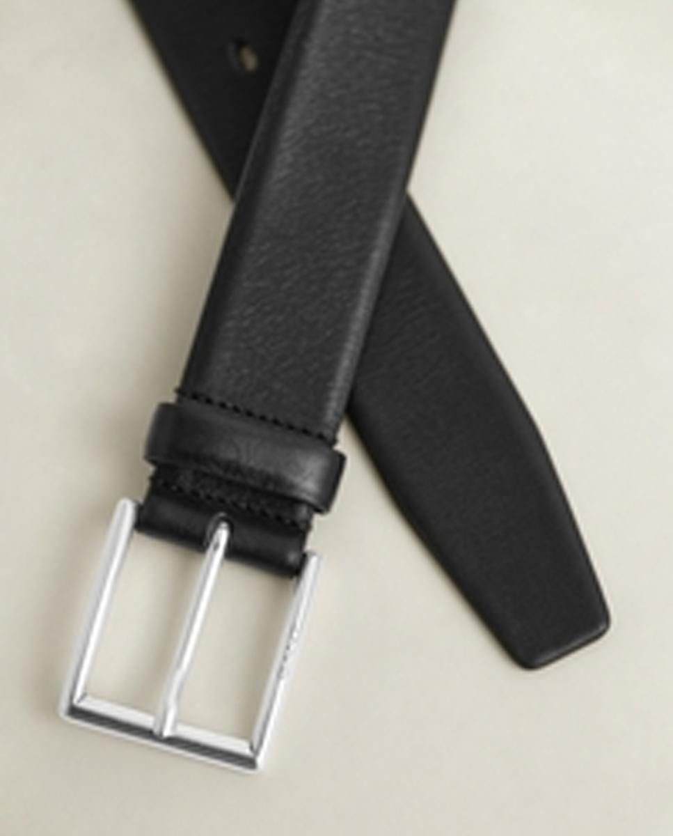 Cinturón de piel con cierre de hebilla. - Gant - Negro Negro-2