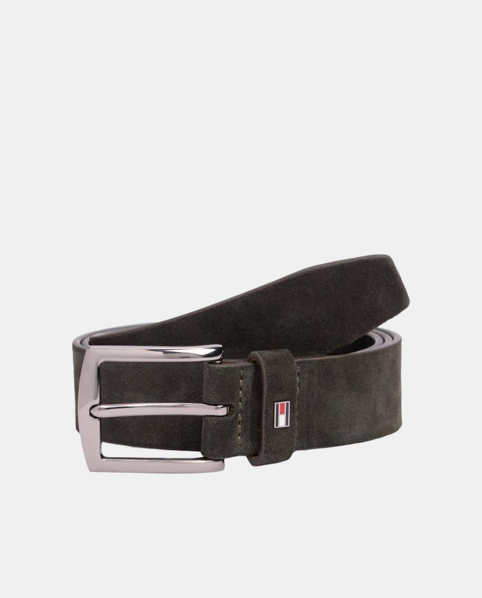 Cinturón en serraje de hombre - Tommy Hilfiger - Marrón Marrón-1