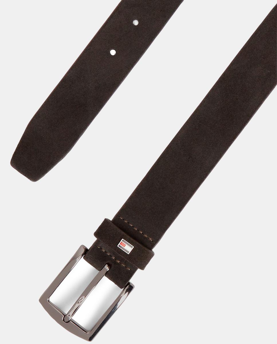 Cinturón en serraje de hombre - Tommy Hilfiger - Marrón Marrón-2