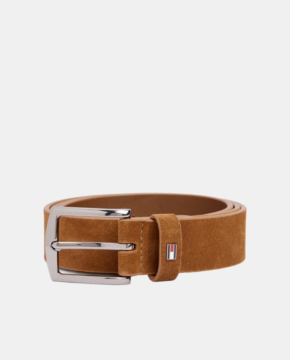 Cinturón en serraje de hombre - Tommy Hilfiger - Marrón Marrón-2