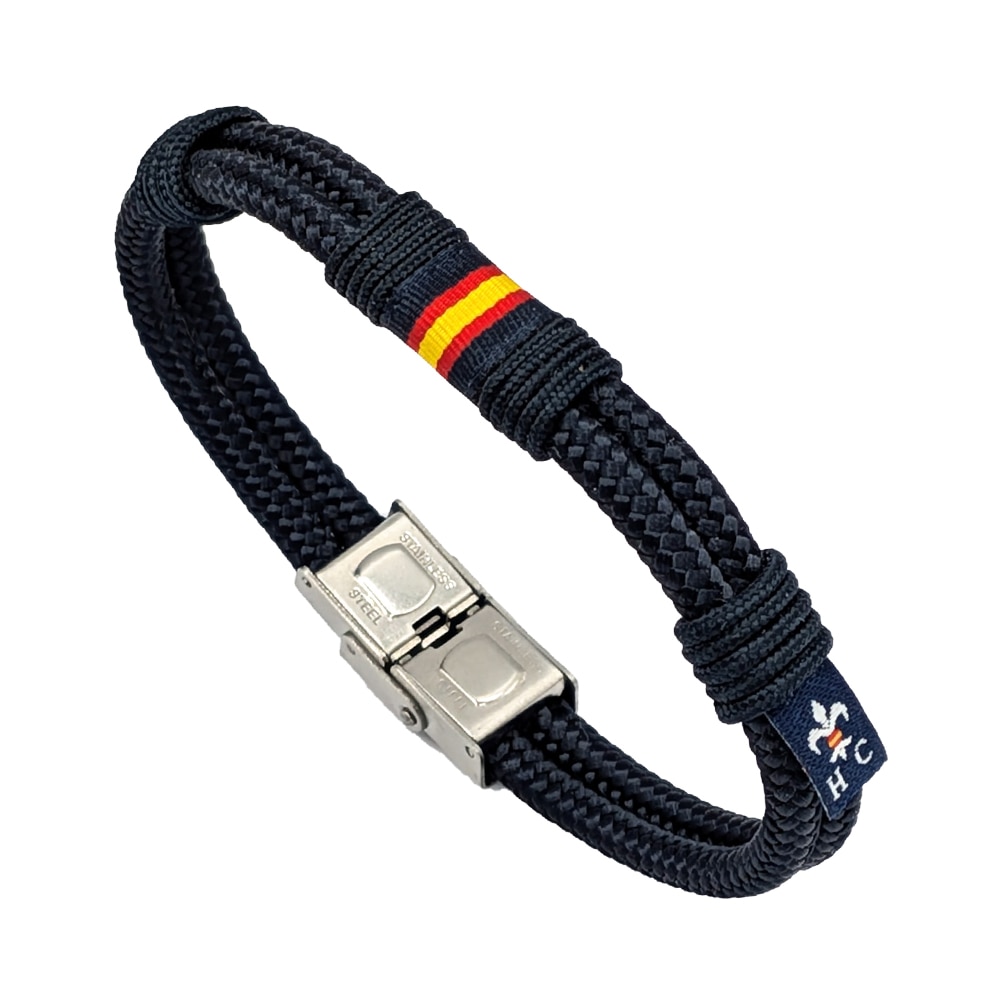 Imagen 0 de Pulsera Wake Up de hombre con bandera Azul marino