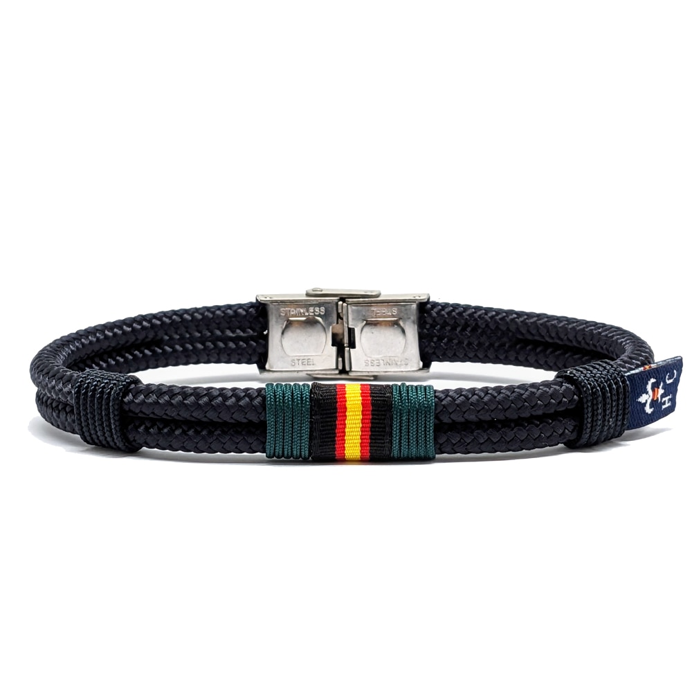 Pulsera Wake Up de hombre con bandera - Hispania Colors - Azul Azul-2