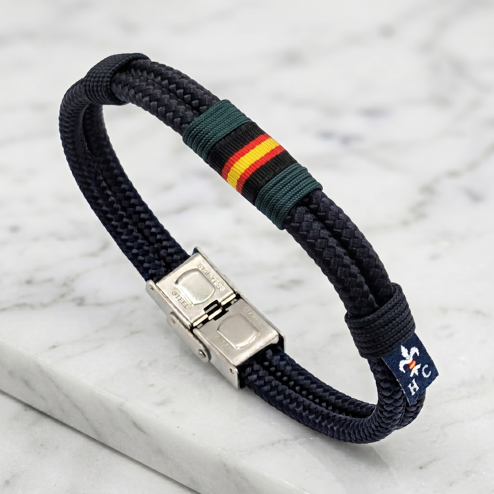 Pulsera Wake Up de hombre con bandera - Hispania Colors - Azul Azul-3