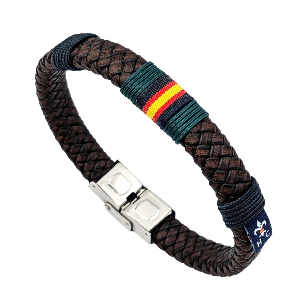 Imagen 0 de Pulsera Menorca de hombre en piel Marrón