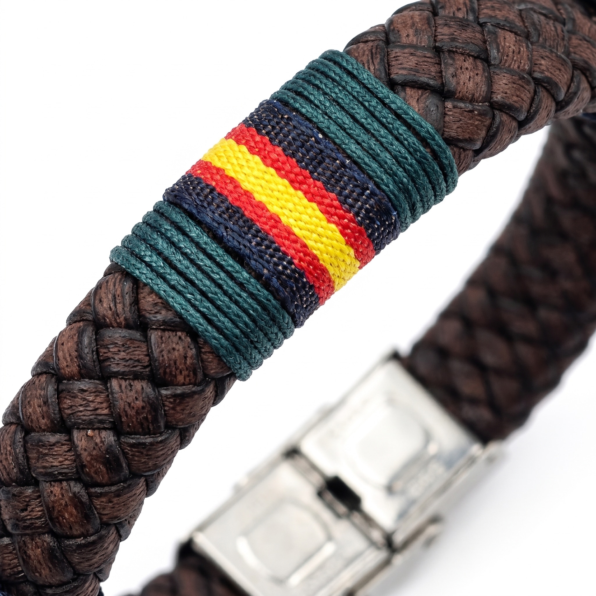 Imagen 5 de Pulsera Menorca de hombre en piel - Hispania Colors - Marrón Marrón