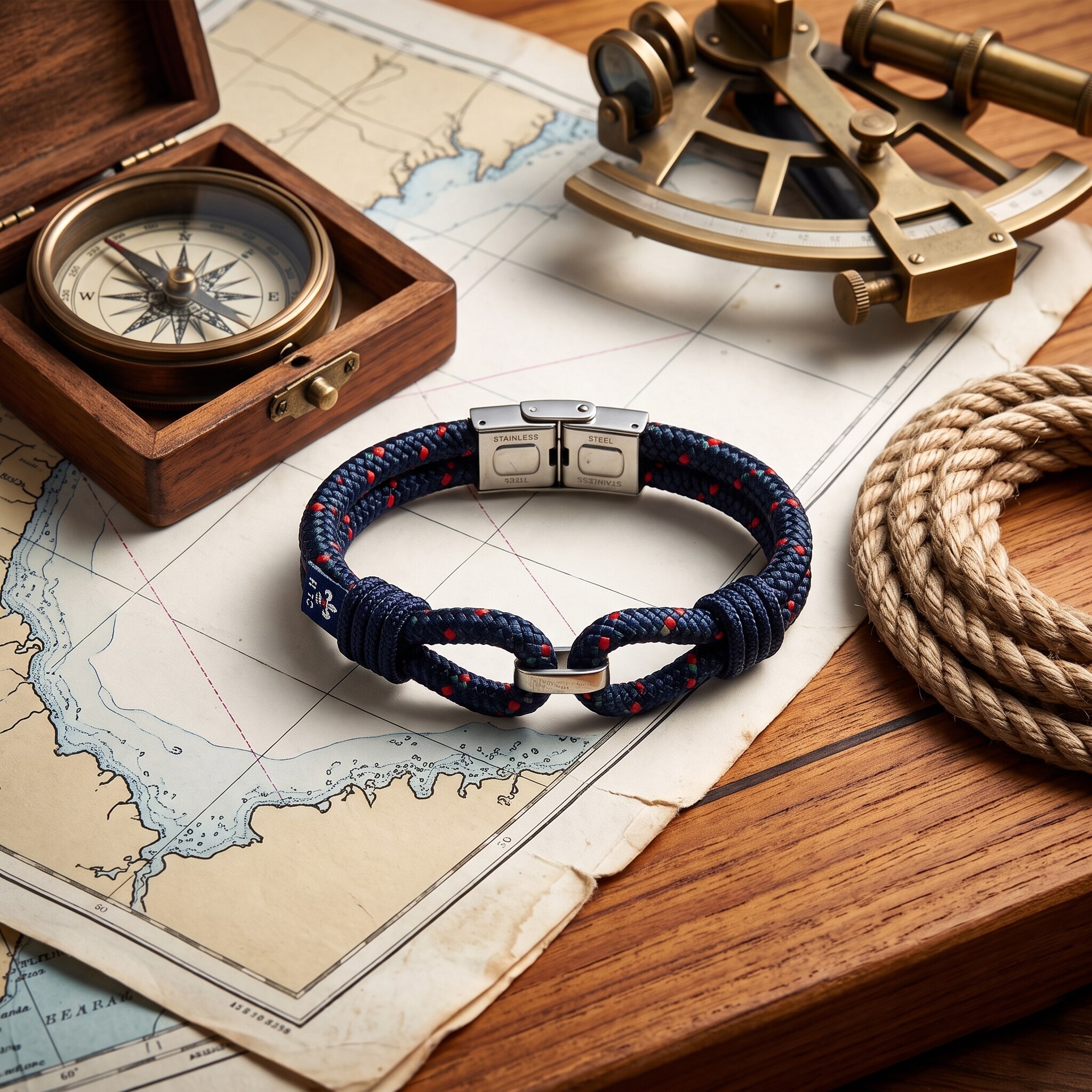 Pulsera Venecia de hombre - Hispania Colors - Azul Azul-4