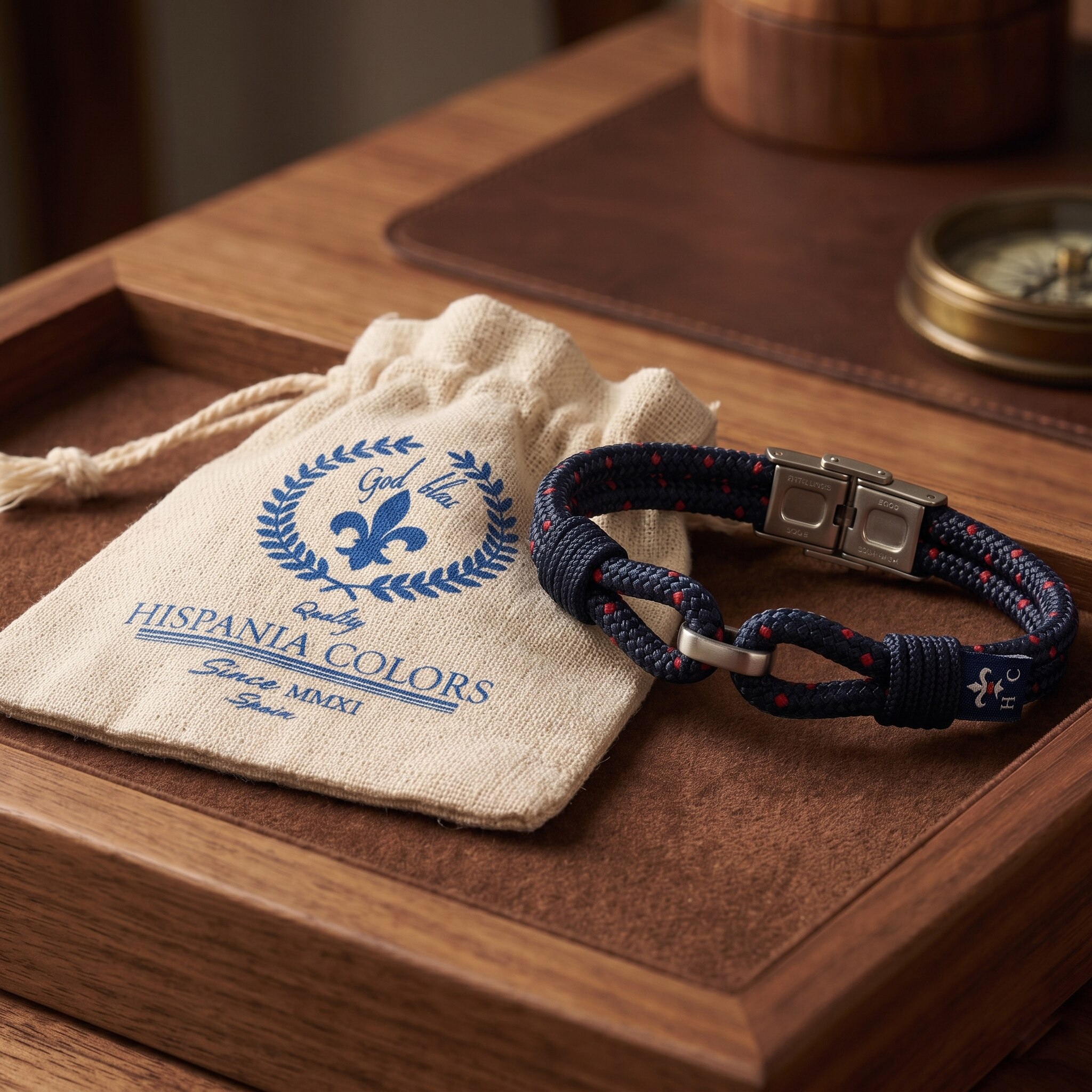 Pulsera Venecia de hombre - Hispania Colors - Azul Azul-6