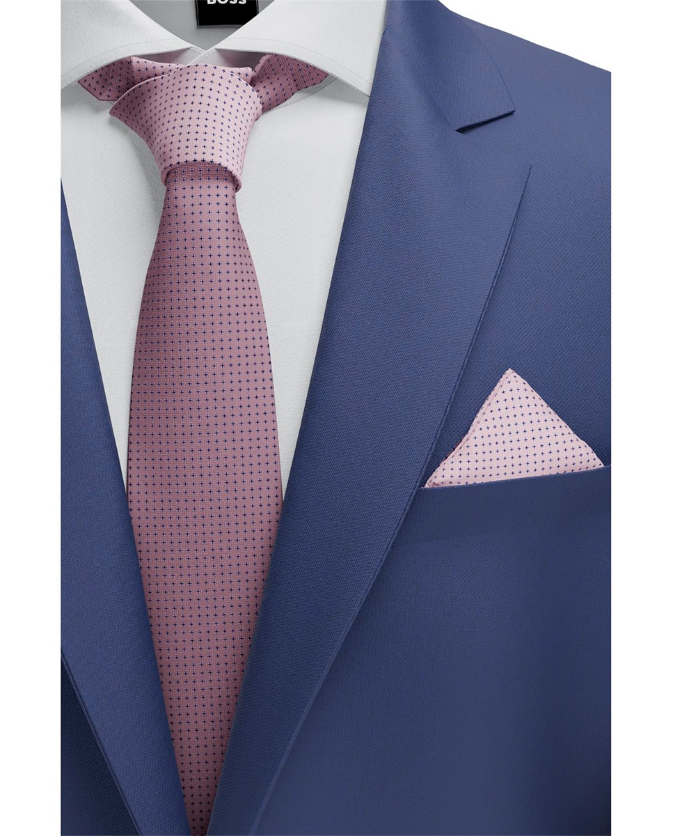 Conjunto de Gravata Rosa-2