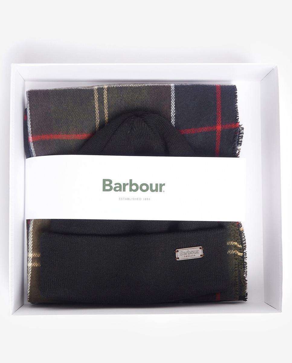 Set de regalo con bufanda y gorro - Barbour - Marrón Marrón-6