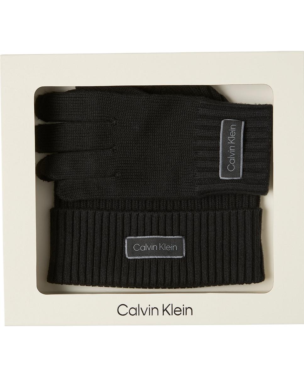 Gift pack Calvin Klein con gorro y guantes de hombre. - Negro Negro-2