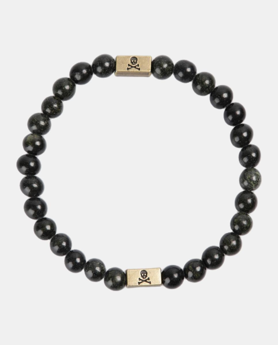 Pulsera piedras naturales de hombre - Scalpers - Verde oscuro Verde oscuro-3