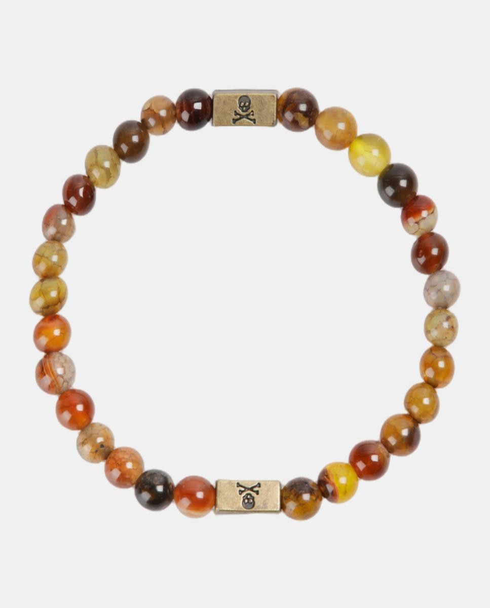 Pulsera piedras naturales de hombre - Scalpers - Mostaza Mostaza-2