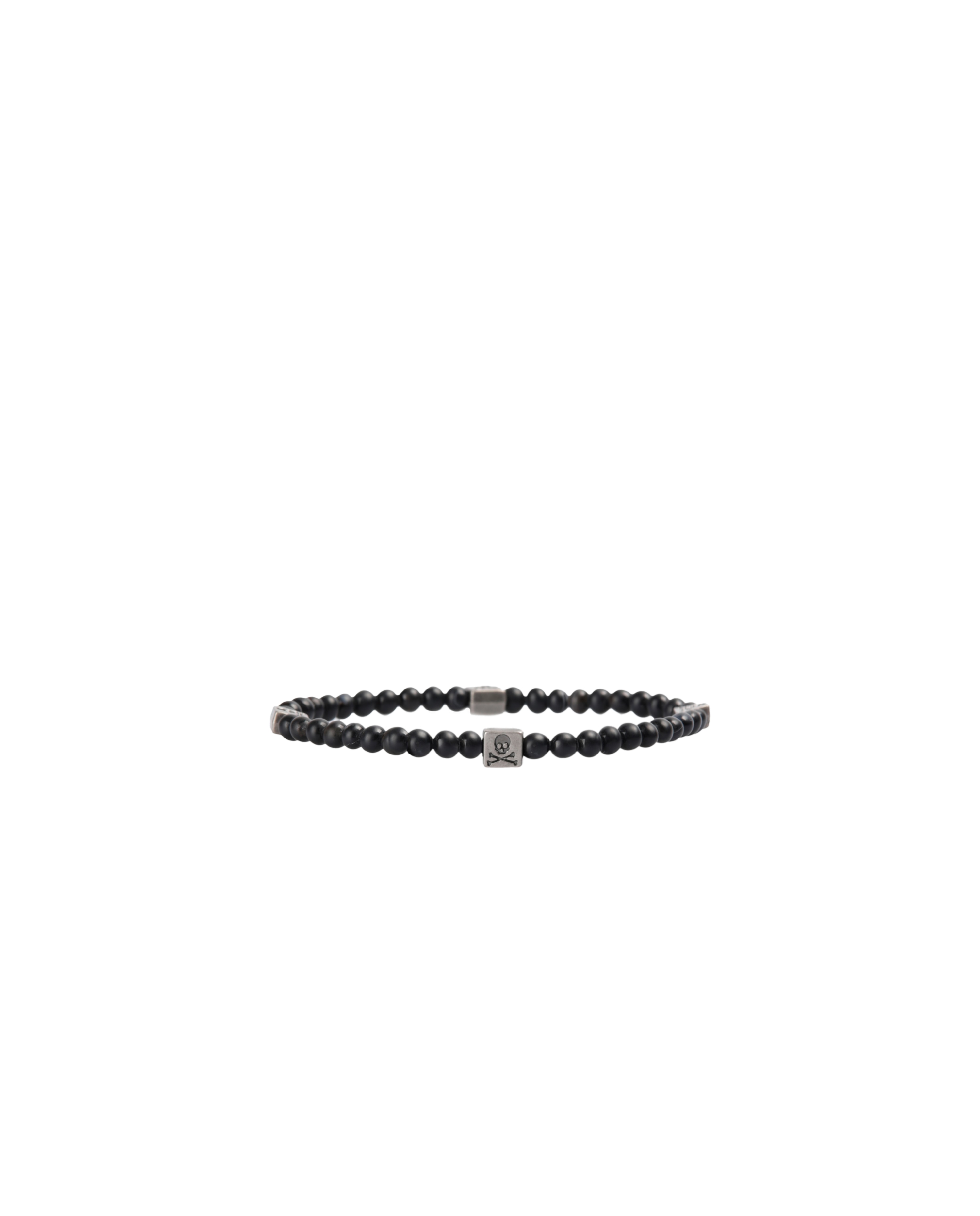 Pulsera piedras naturales de hombre - Scalpers - Negro Negro-4