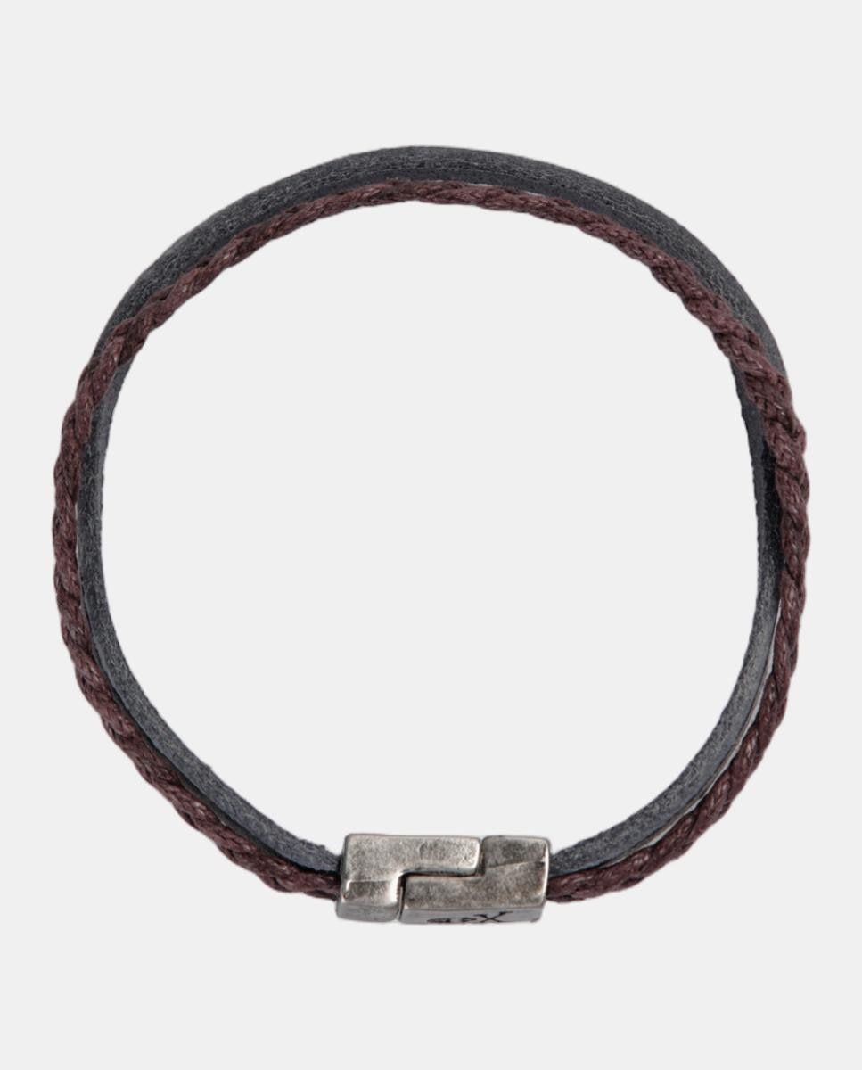 Pulsera cuero de hombre - Scalpers - Azul marino Azul marino-2