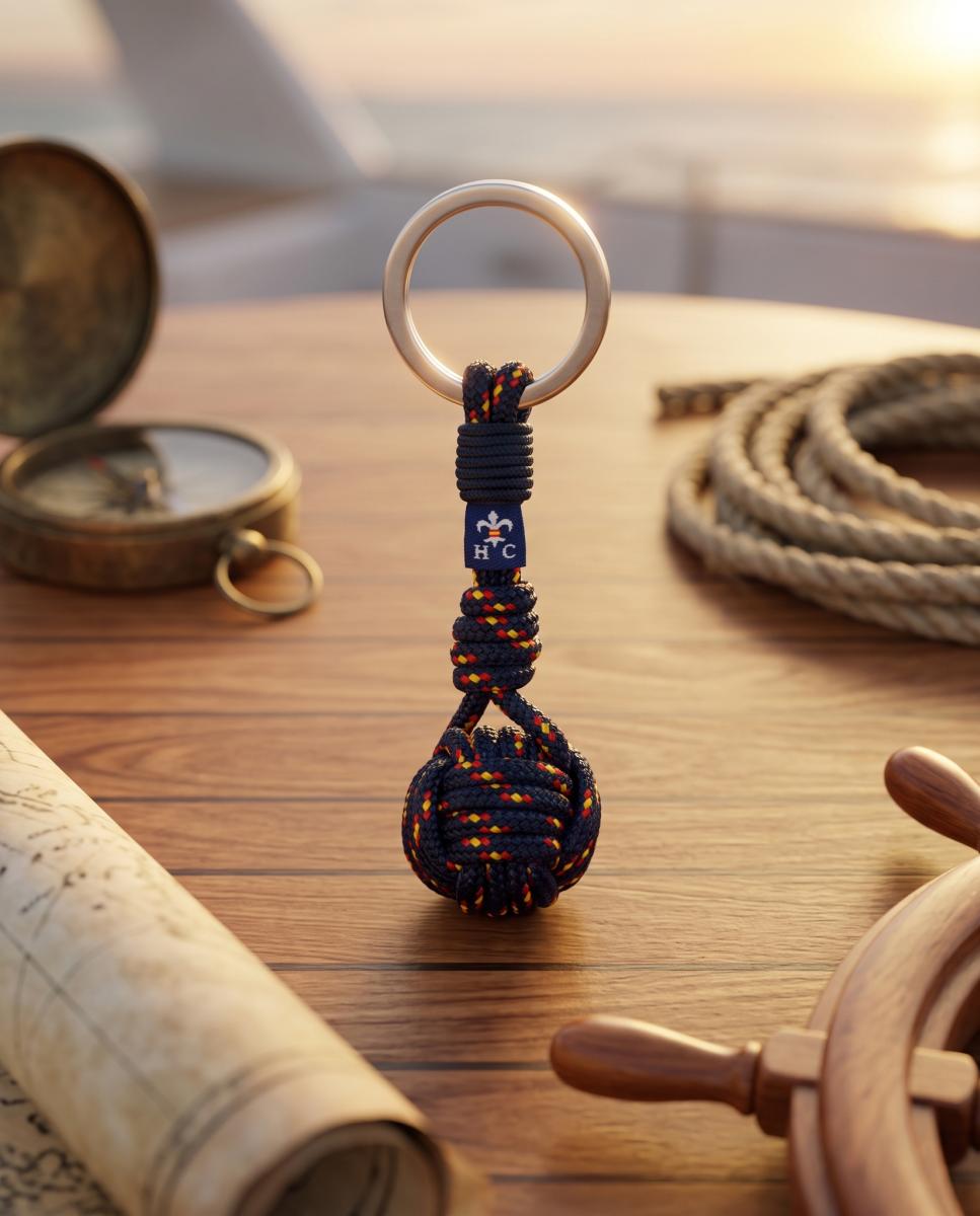Llavero balón con cordón de hombre - Hispania Colors - Azul Azul-4