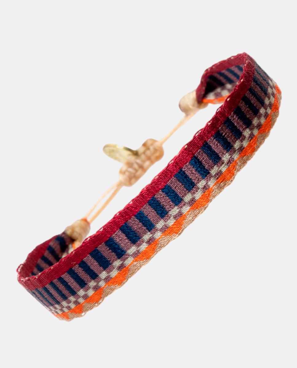 Imagen 1 de Pulsera de hombre tejido. Multicolor