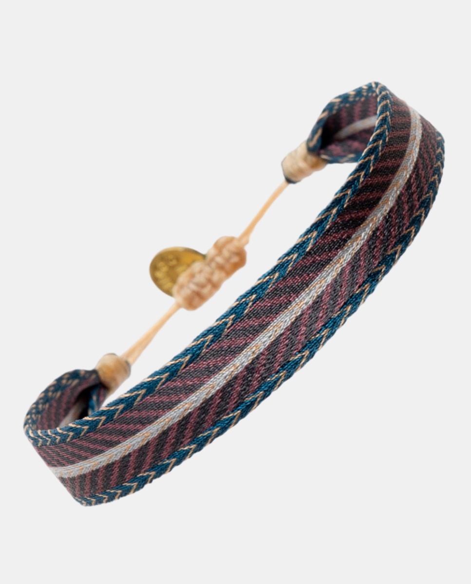 Imagen 1 de Pulsera de hombre tejido. Multicolor