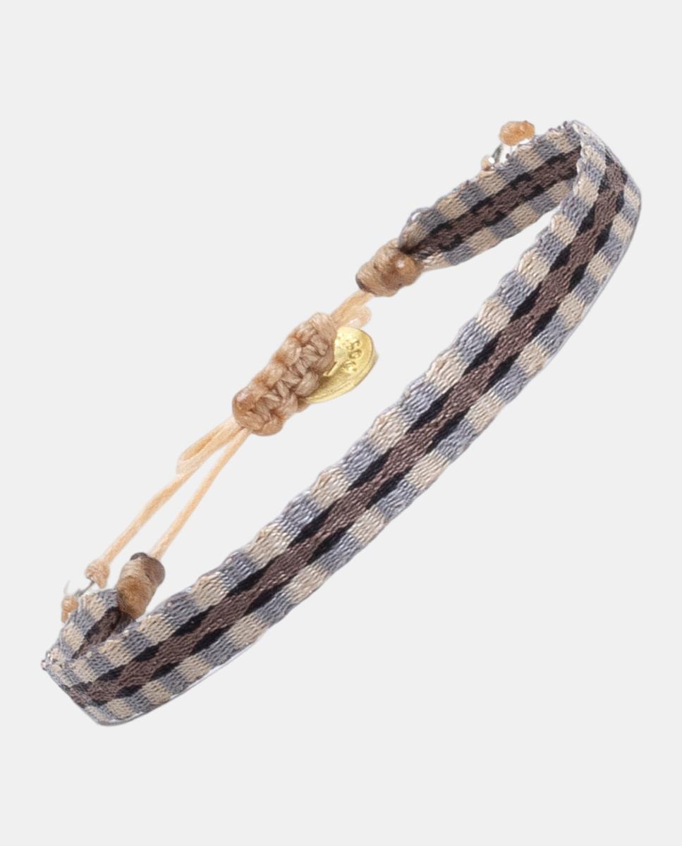 Imagen 1 de Pulsera de hombre tejido. Multicolor
