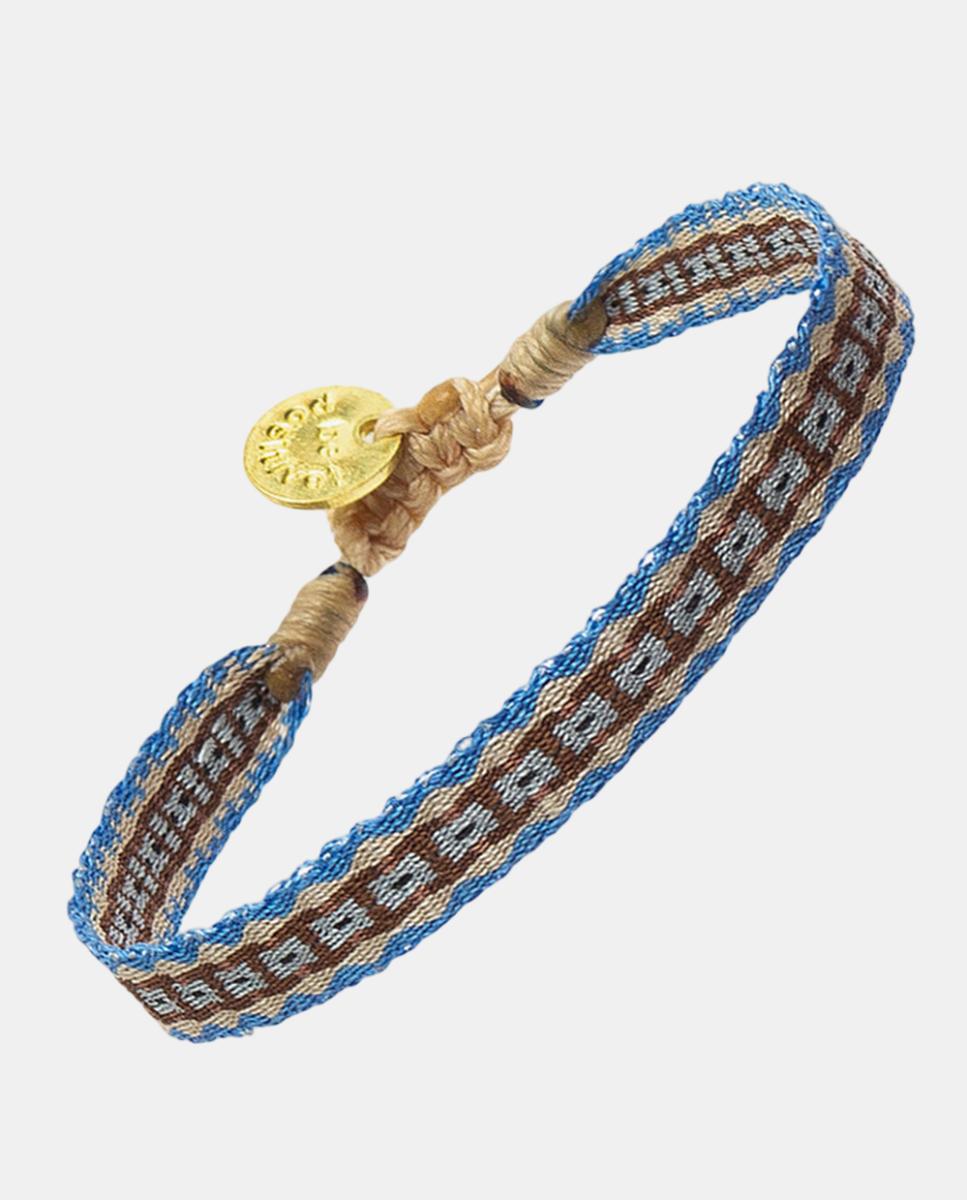 Imagen 1 de Pulsera de hombre tejido. Multicolor