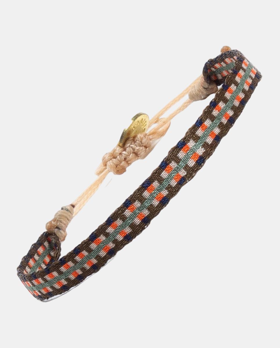 Imagen 1 de Pulsera de hombre tejido. Multicolor