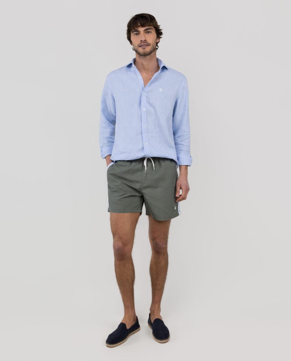 Imagem 0 de Calções de Banho com Dois Bolsos Laterais e um Bolso Traseiro