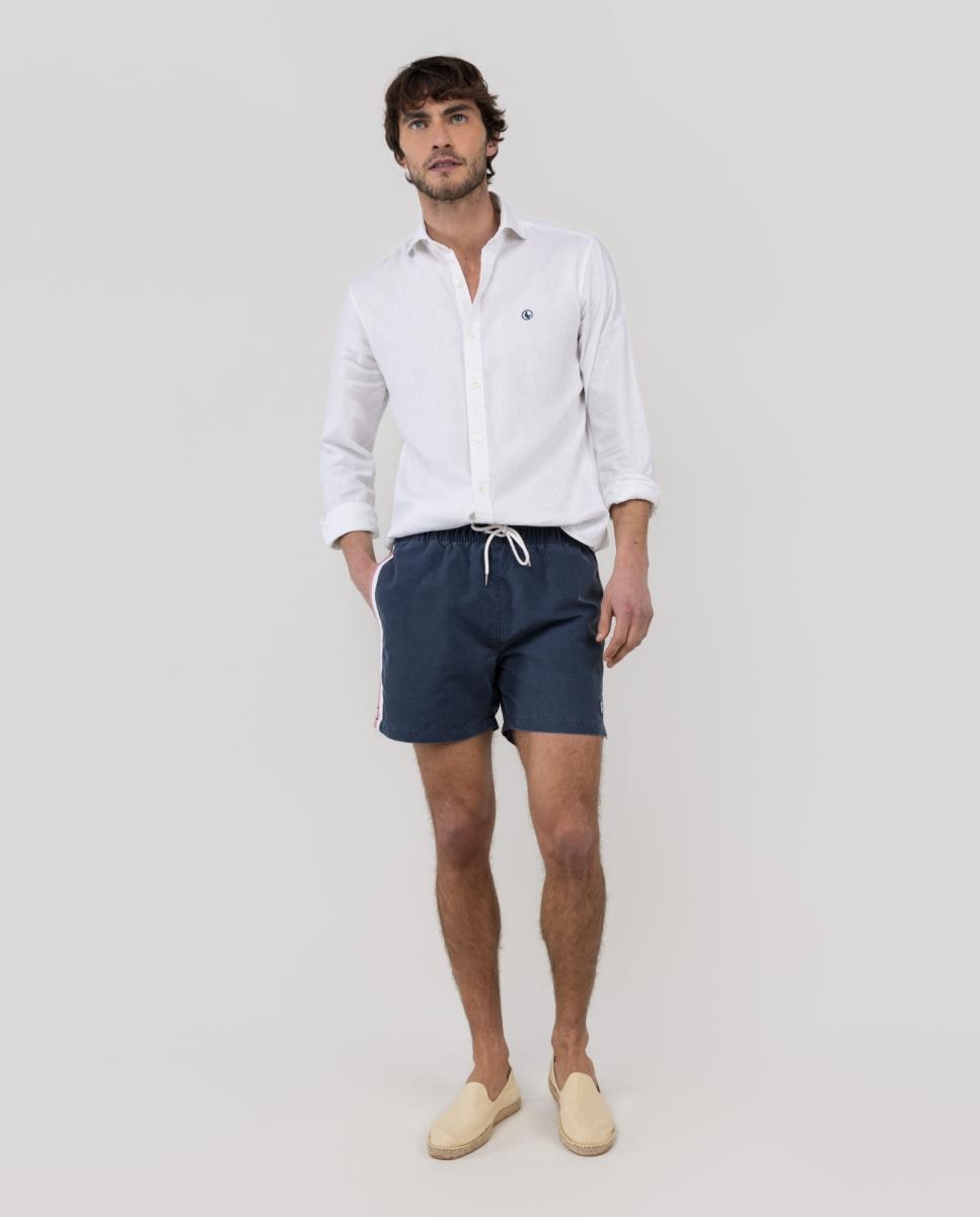 Imagem 0 de Calções de Banho com Dois Bolsos Laterais e um Bolso Traseiro