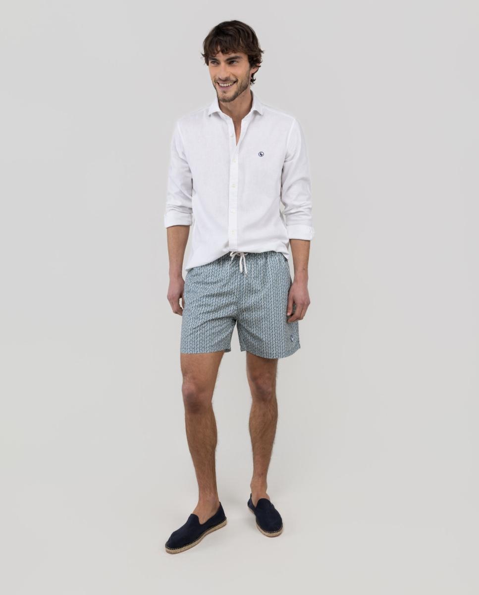 Imagem 0 de Calções de Banho com Dois Bolsos Laterais e um Bolso Traseiro