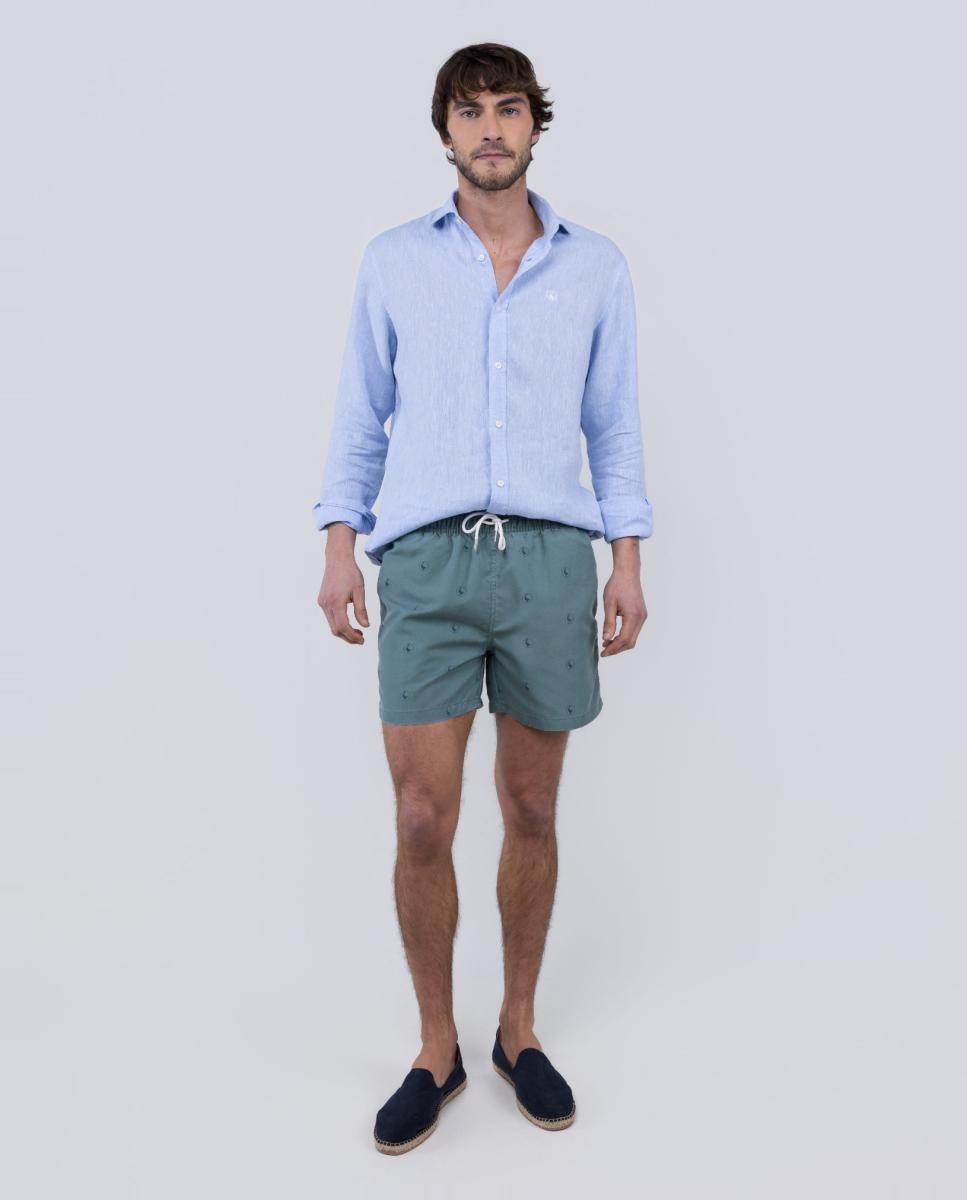 Imagem 0 de Calções de Banho com Dois Bolsos Laterais e um Bolso Traseiro