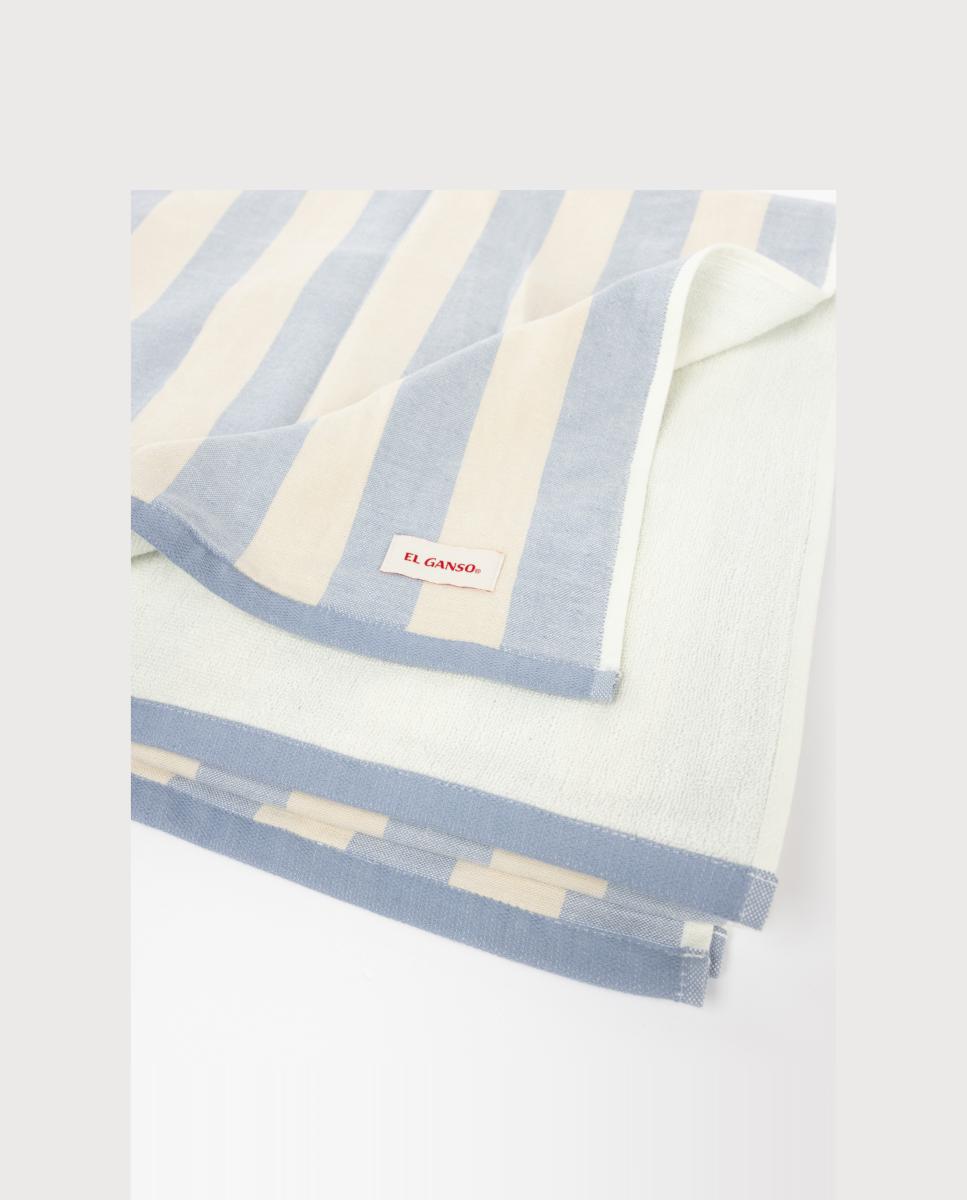 Toalha de Praia com Logótipo da Marca Azul-3