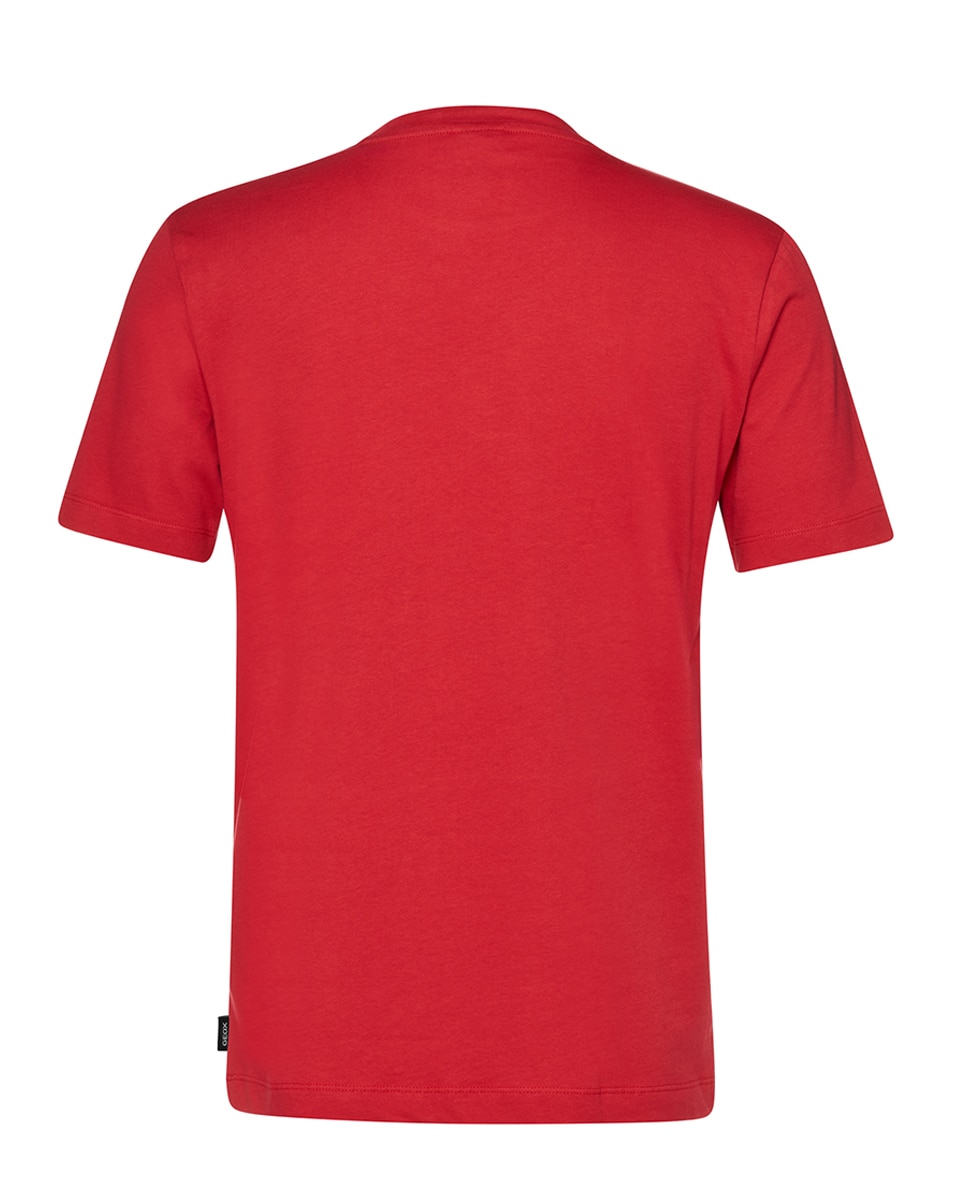 T-shirt com Manga Curta Vermelho-2