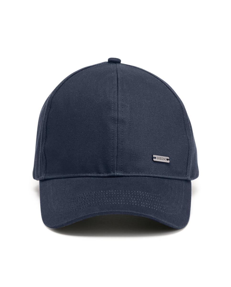 Gorra en algodón de hombre - Geox - Beige Azul marino-1