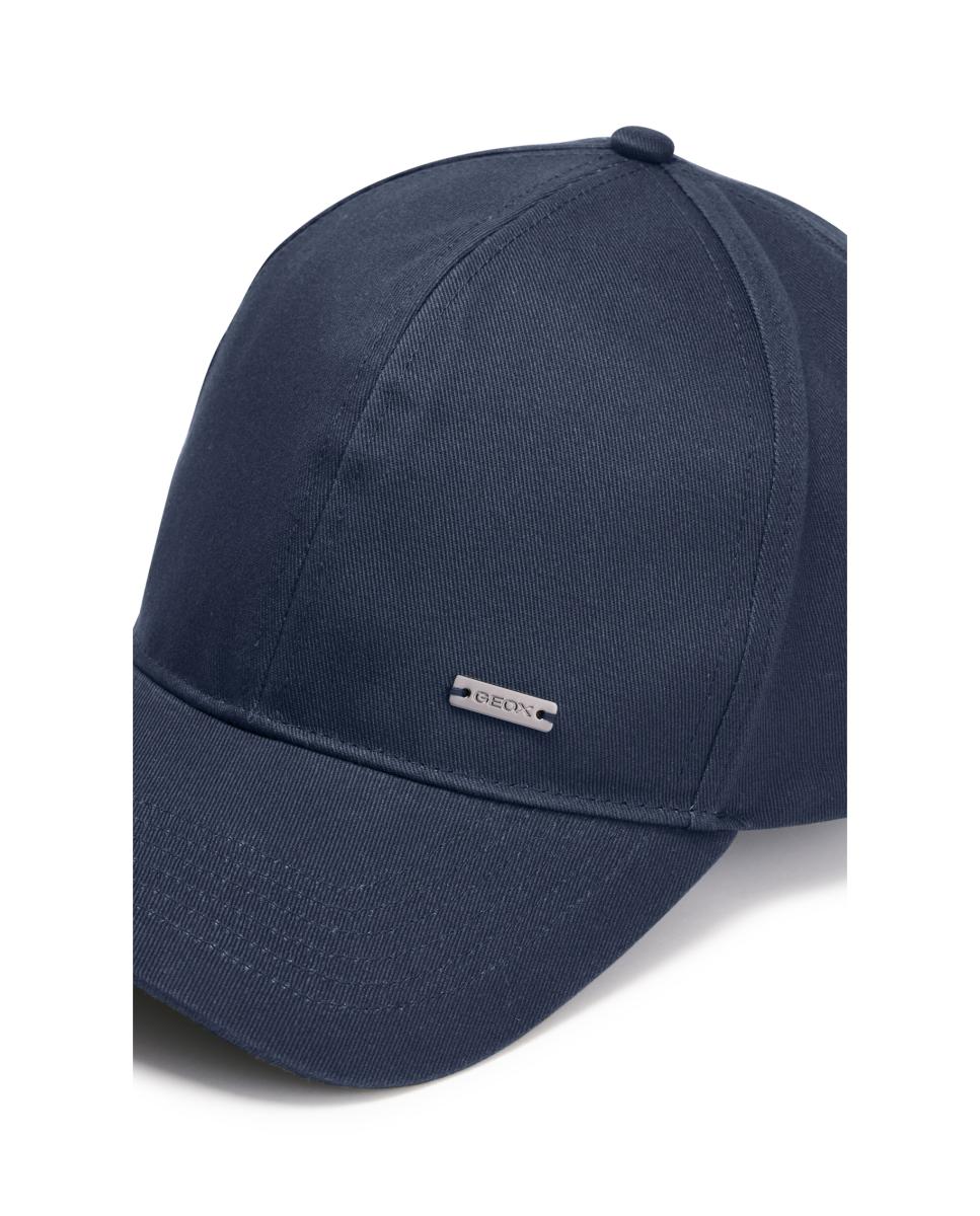 Gorra en algodón de hombre - Geox - Beige Azul marino-3