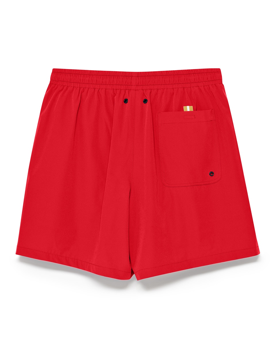 Calções de Banho Vermelho-2