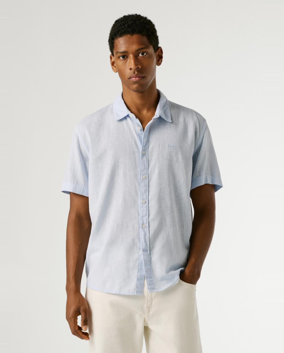 Pepe Jeans - Camisa de hombre manga corta y cuello informal.