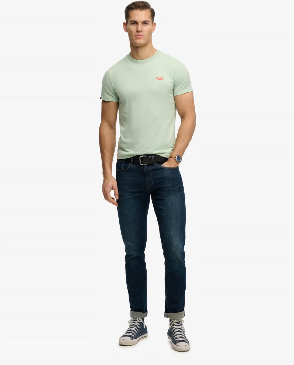 T-shirt Essential com Logótipo e em Algodão Orgânico Verde-claro-8