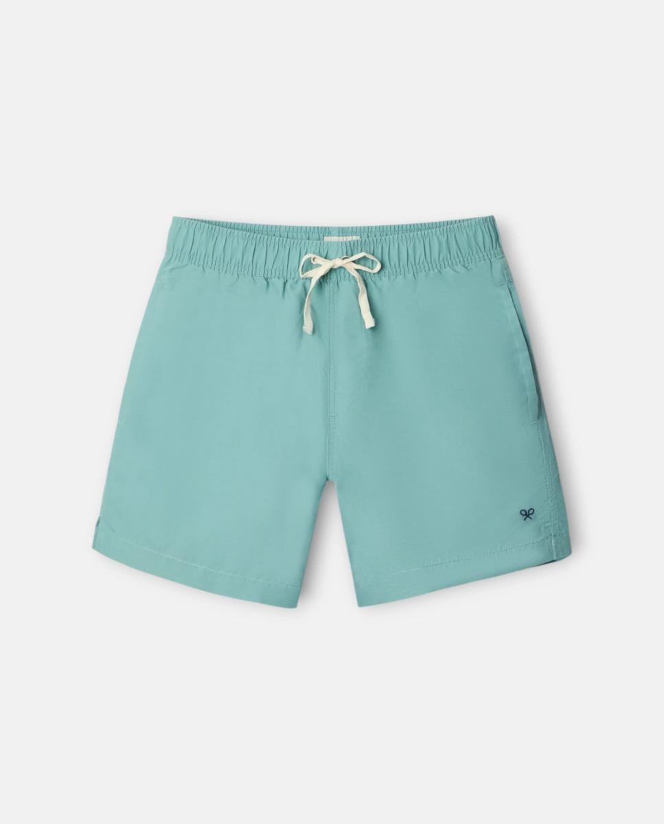 Fato de Banho Liso - Coral Azul-claro-3
