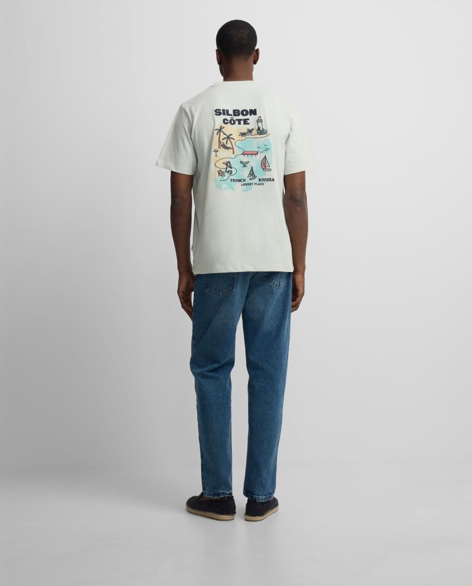 T-shirt Cote - Água-Marinha Azul-claro-3