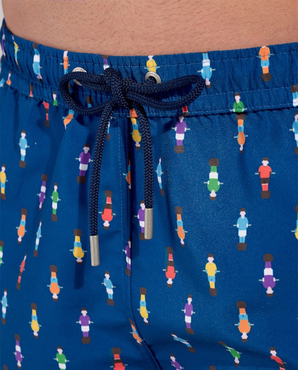 Calções de Banho Estampados - Azul Azul-marinho-3