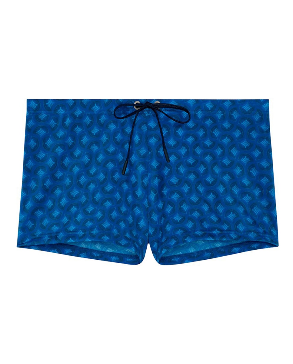 Calções de Banho Estampados - Azul Azul-marinho-5