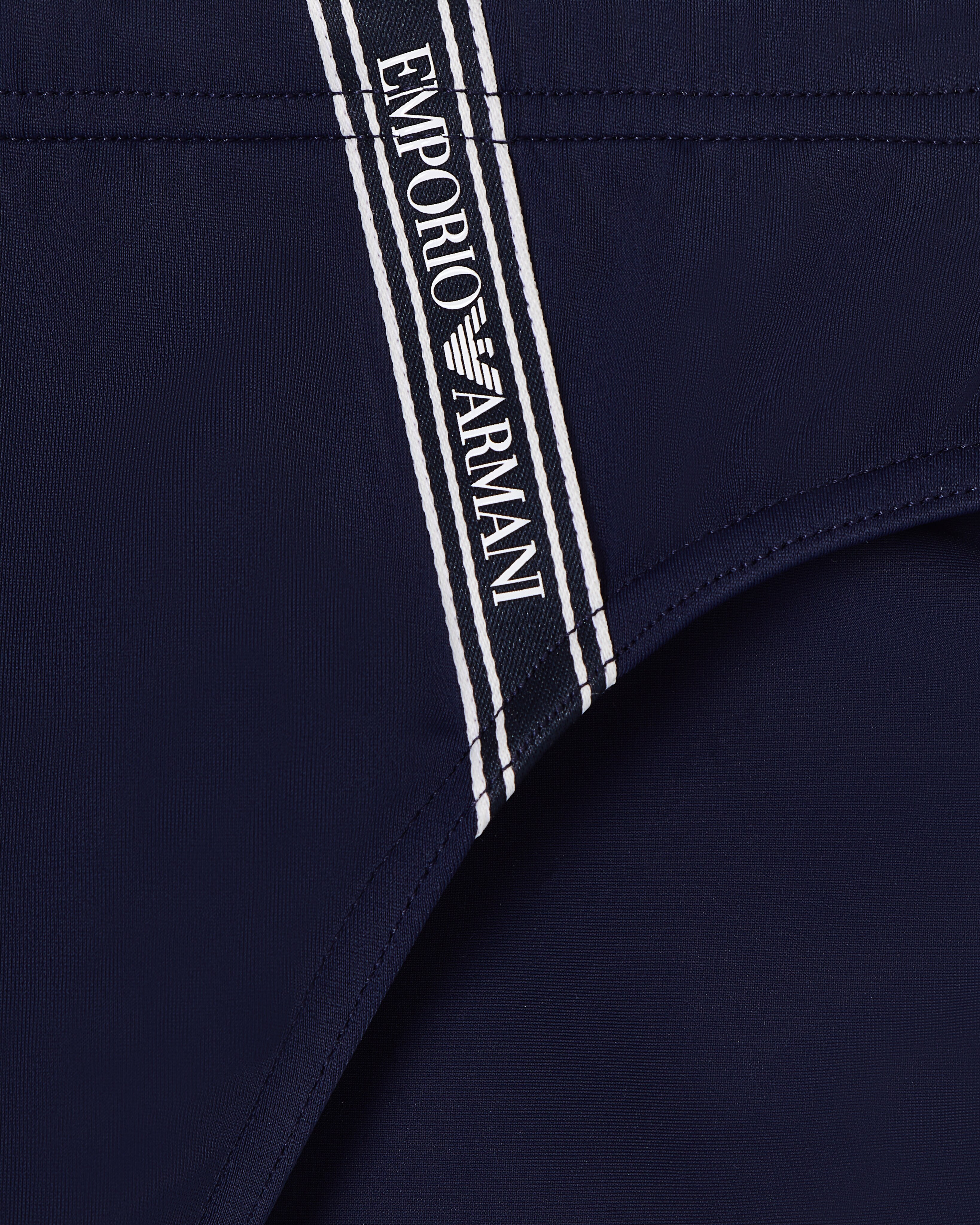 Bañador slip Logo tape Emporio Armani de hombre - Azul Azul-4