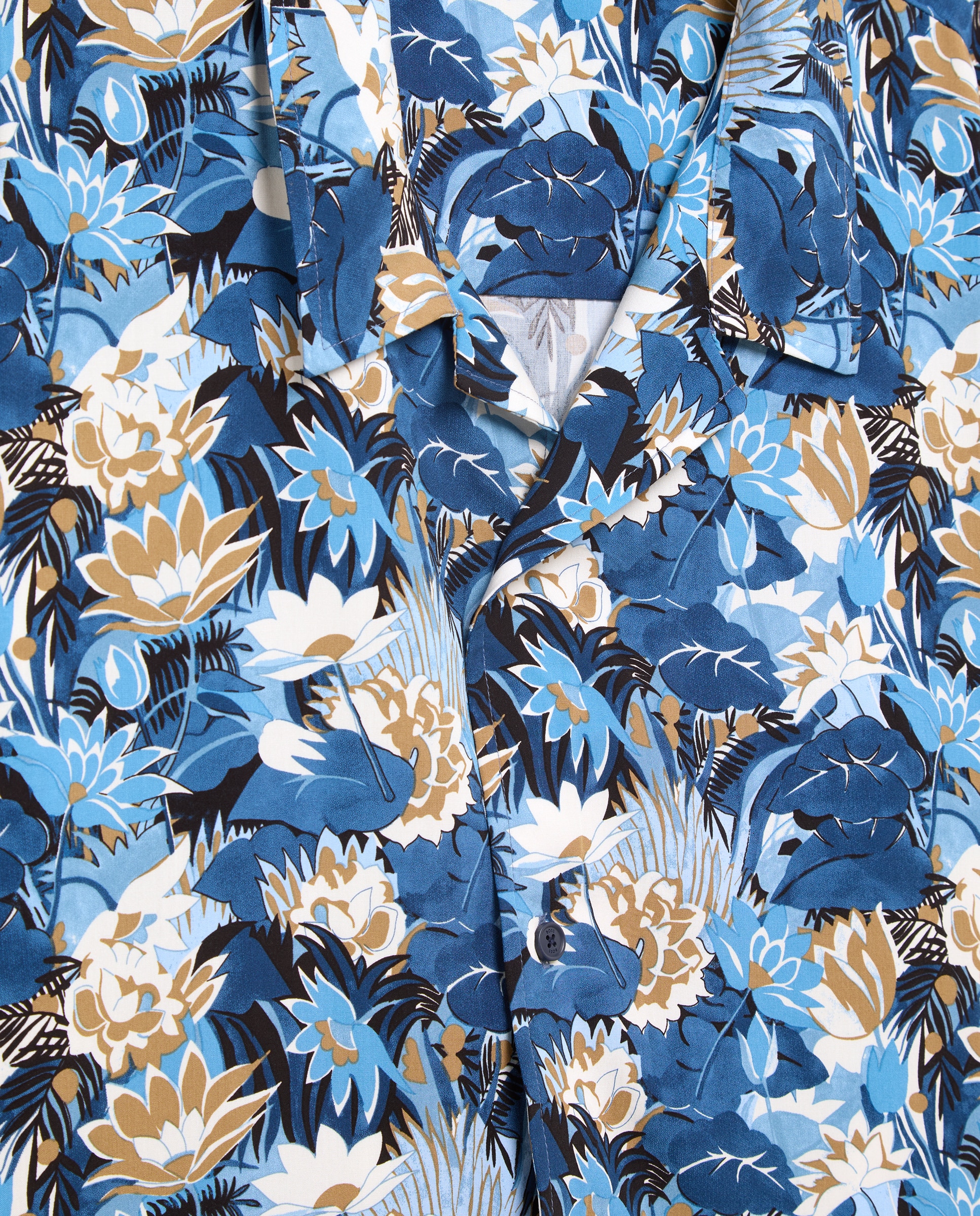 Camisa Manga Curta Azul-5